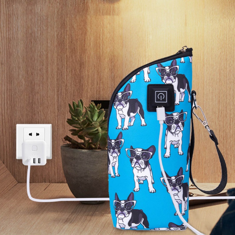 Vỏ Bọc Giữ Nhiệt Làm Ấm Bình Sữa Em Bé USB Nhỏ Gọn