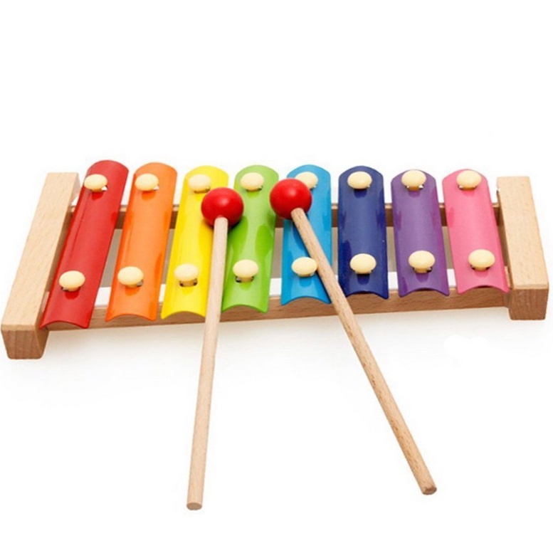 Đồ chơi gỗ montessori cho bé gái bé trai đàn xylophone an toàn thông minh trí tuệ đồ chơi giáo dục BABY MAX