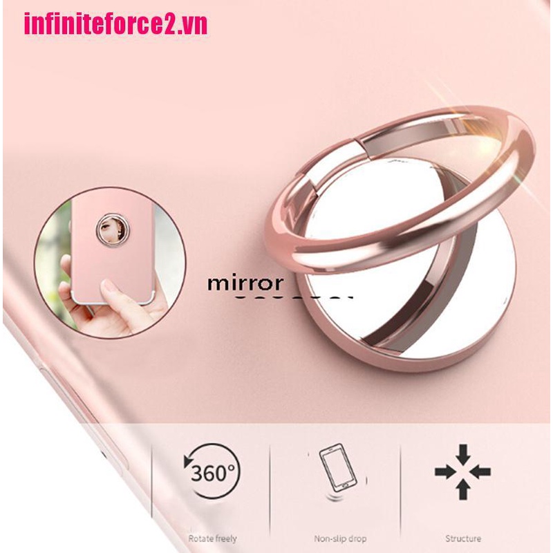 [IN2VN]Mirror Finger Ring Phone Holder Bracket Universal Mobile Phone Stand Mount