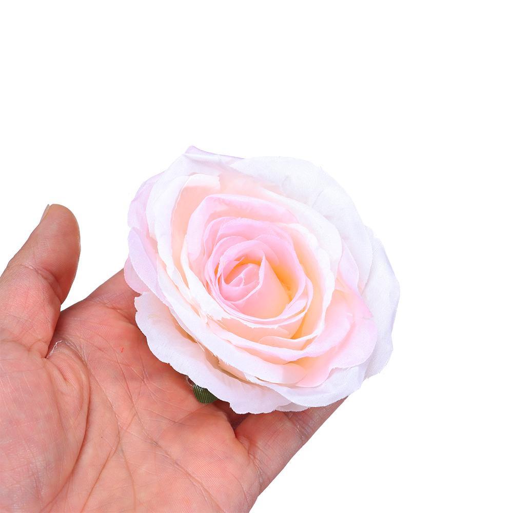 KUNHEV Bó Hoa Hồng Giả 10cm Nhiều Màu Trang Trí Nhà Cửa Tiệc Tùng