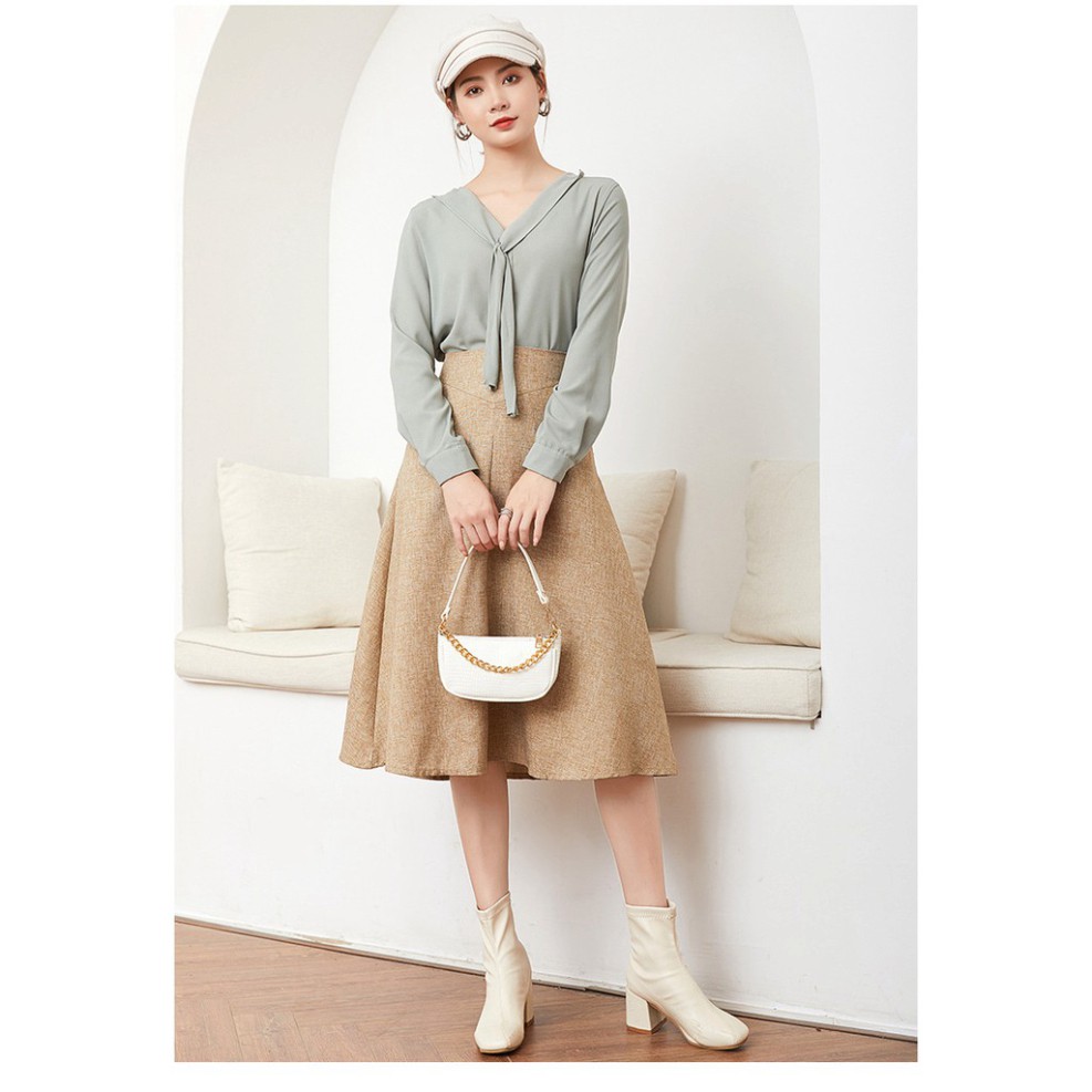 {Hot Trend} Túi kẹp nách vân cá sấu phối xích vàng thời trang KN04 túi đeo chéo | BigBuy360 - bigbuy360.vn