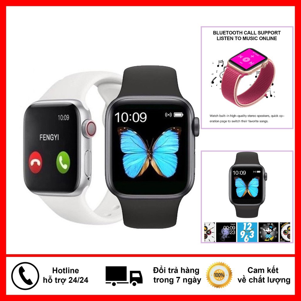 [ĐỔI HÌNH NỀN] Đồng hồ Thông minh SmartWatch T500 Series 5 tự động kết nối Bluetooth, Chống nước IP67