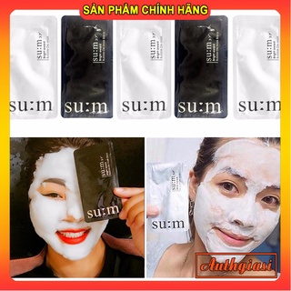 Lẻ 1 gói mặt nạ Sum thải độc sủi bọt Sum37 Bright Award Bubble-De Mask