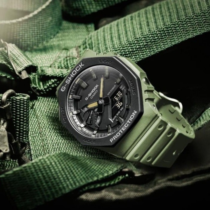 Đồng Hồ Casio Nam Dây Nhựa GSHOCK GA-2110SU-3A Chính Hãng
