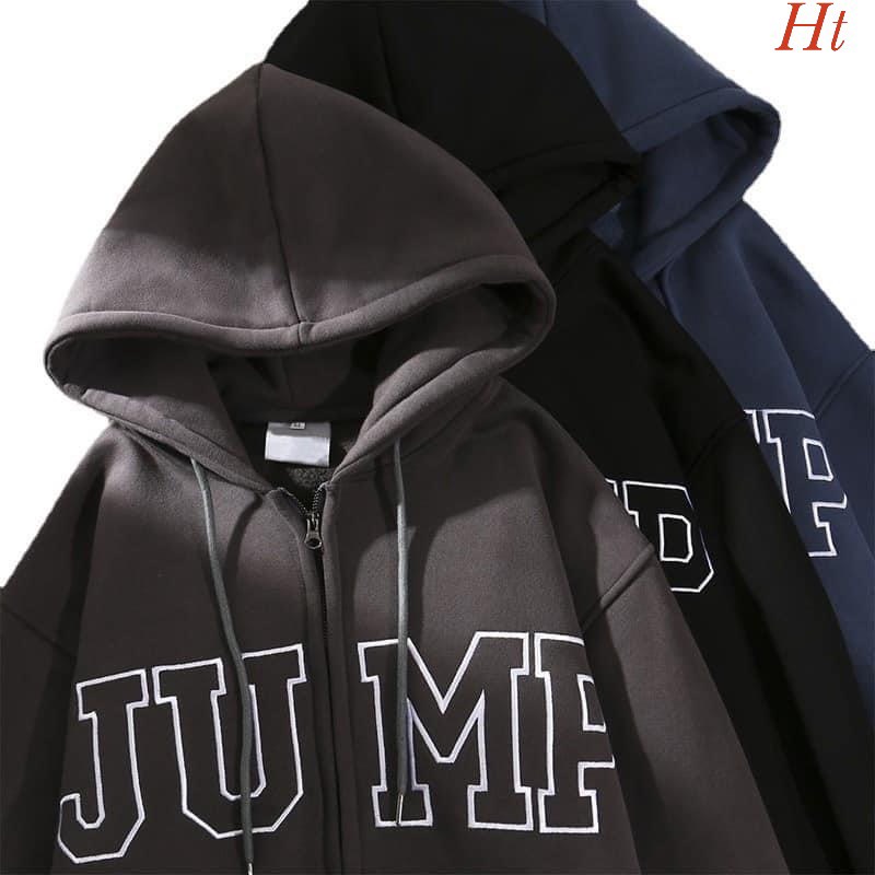 Áo khoác hoodie nữ JU.MP, áo hoodie nữ nỉ cotton