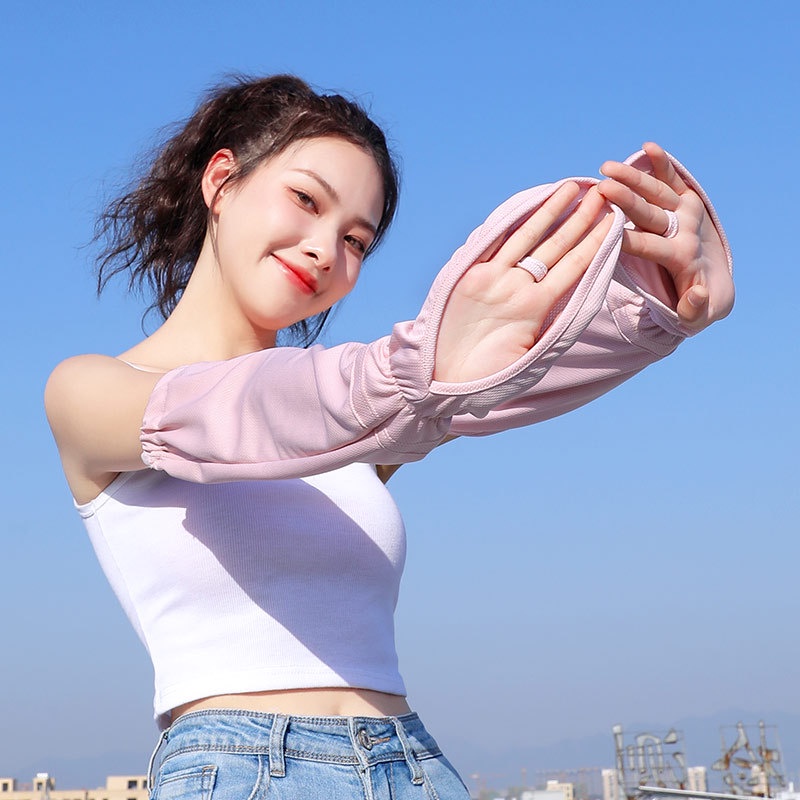Găng Tay Dệt Kim Hở Ngón Co Giãn Thấm Hút Mồ Hôi Mềm Mại Trọng Lượng Nhẹ Thời Trang Cho Nữ Ốp