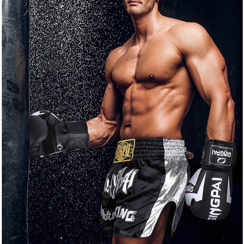 GINGPAI Quần Short Luyện Tập Muay Thái Chuyên Nghiệp Cho Người Lớn
