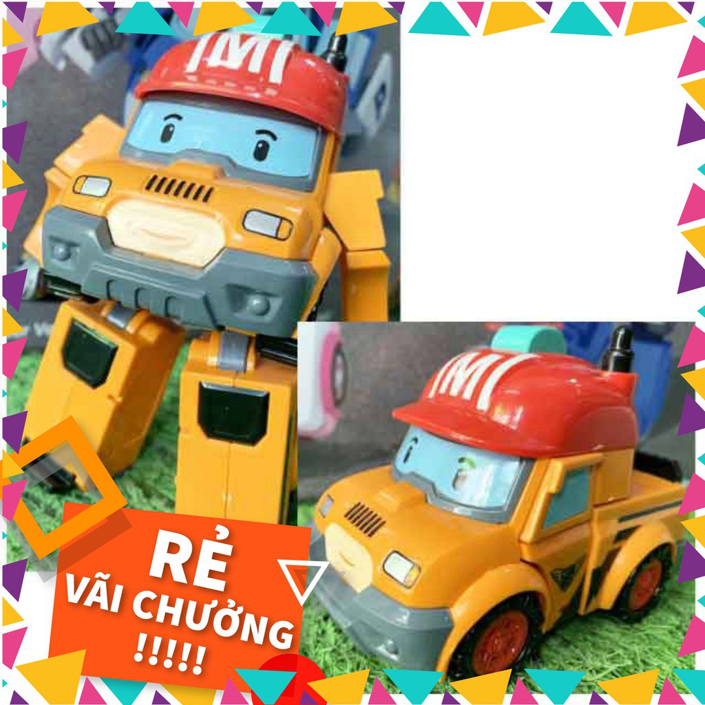 [tongkhotruongtien] Bộ xe Robocar Poli biến hình thành robot 6 chiếc