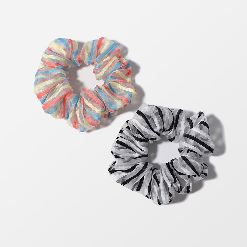 S17 Scrunchies sọc màu cực xinh