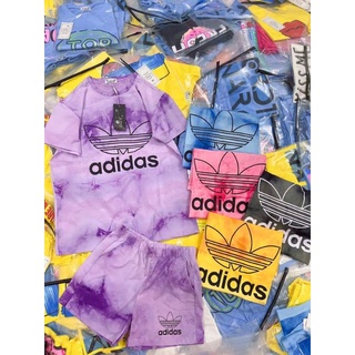 Bộ đùi loang màu adidas