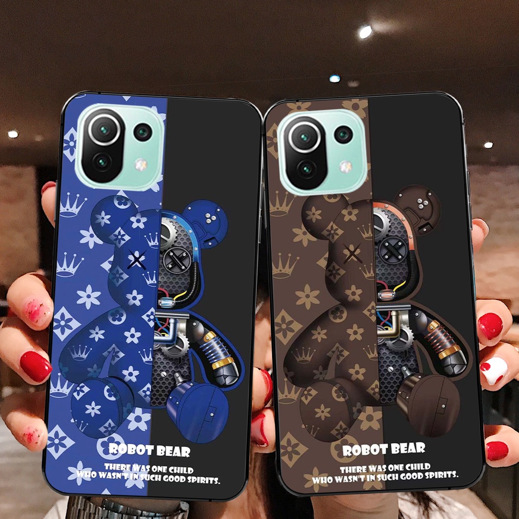 [HOT] Ốp lưng Xiaomi Mi 11 5G - Mi 11 Lite 5G - Mi 11 Lite 5G NE in gấu bearbrick siêu đẹp cực cute/ ốp xiaomi bearbick