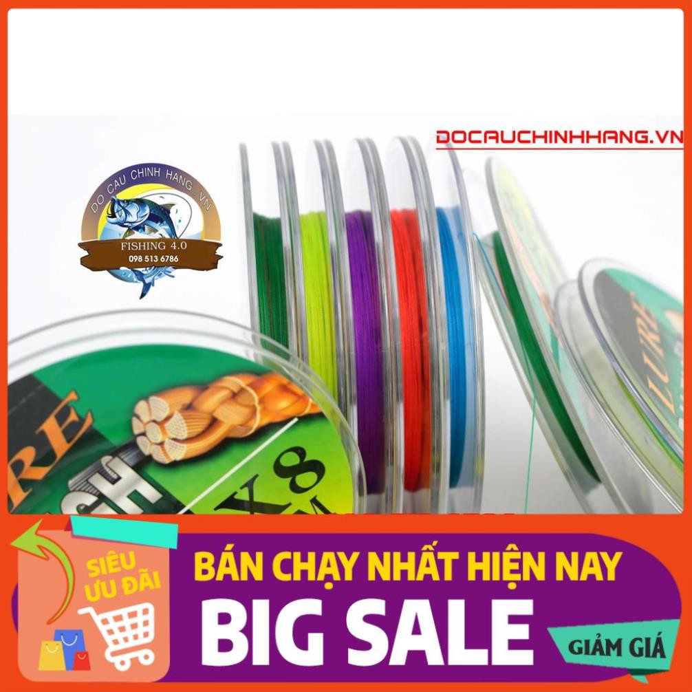 dây dù câu cá X8 Lure sợi PE mượt mịn đủ size