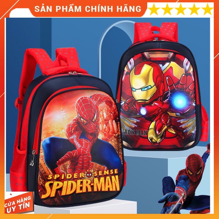 Cặp Siêu Nhân Cho Bé Trai, Ba Lô Siêu Nhân Cho bé Trai, balo người nhện Hàng Dày Đẹp Chắc Chắn,Hàng Siêu Đẹp