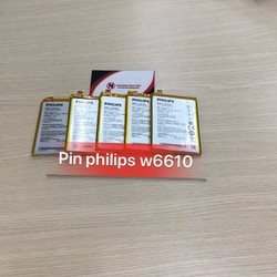 PIN ĐIỆN THOẠI PHILIP W6610 AB5300AWMT ZIN - BẢO HÀNH 3 THÁNG .