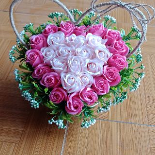 Hộp kẹo+ bó hoa 5b