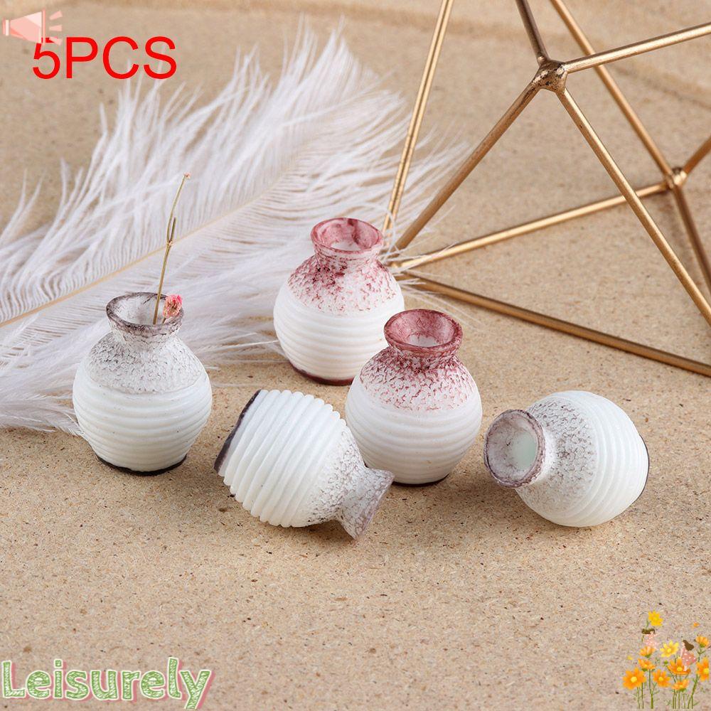 Bộ 5 Bình Hoa Mini Miệng Nhỏ Dùng Trang Trí Vườn DIY
