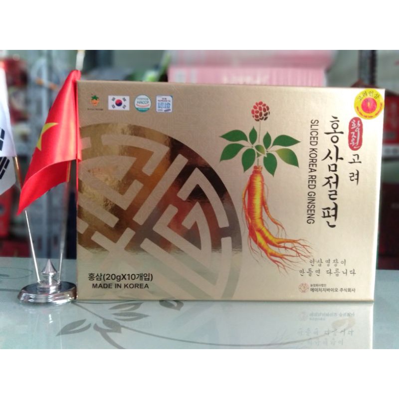Sâm lát tẩm mật ong hộp giấy  King Gingseng Hàn Quốc
