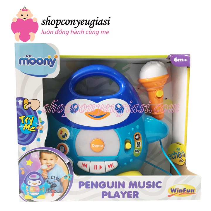 Đồ chơi chú chim cánh cụt phát nhạc Winfun 2514 - Quà Tặng Moony