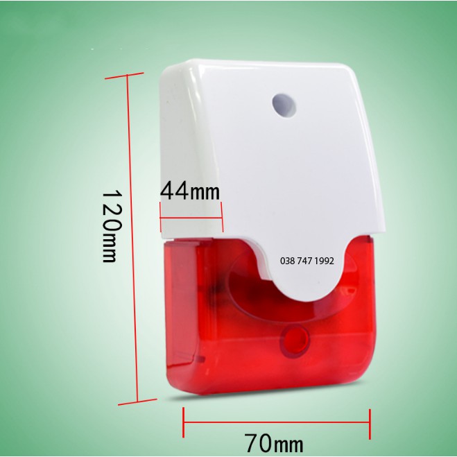 Đèn Chớp Nháy Còi Hú Báo Động Điện 12V DC S-103