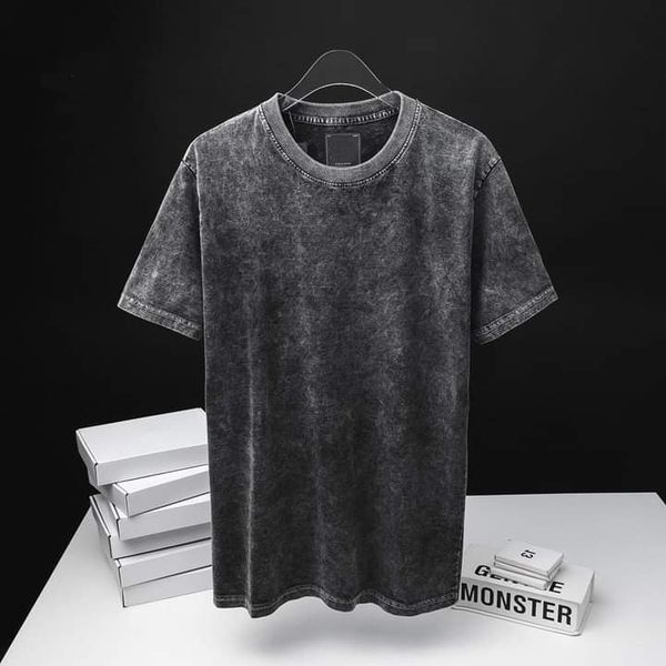 Áo phông wash form rộng tay lỡ, vải mộc 100% cotton cao cấp, tăng độ đàn hồi, chất liệu vải mềm và bền hơn vải thường