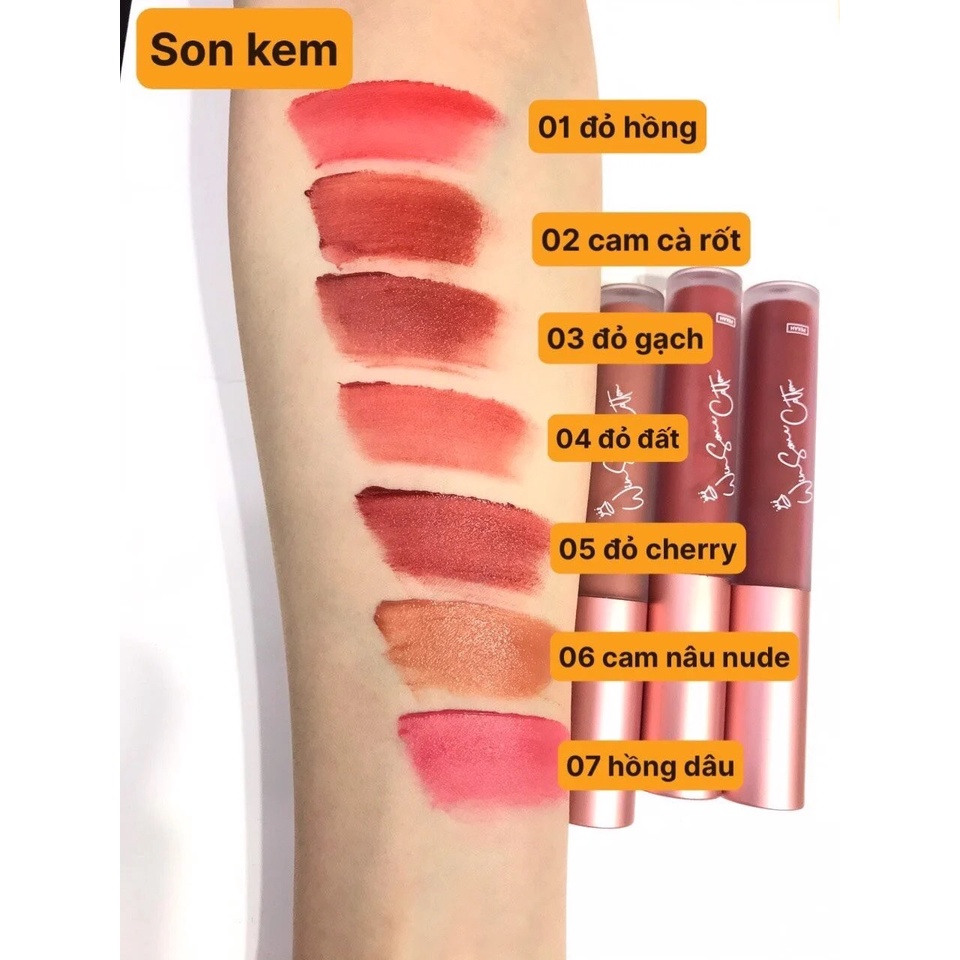 Date 07/23 Son kem lì Pekah Winsome Cotton Tint 4.5g lâu trôi mềm môi NPP Shoptido