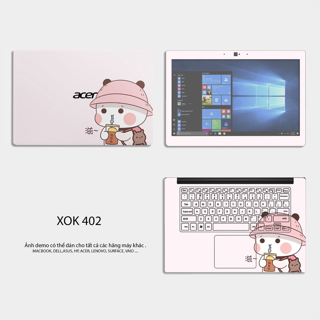 Miếng Dán Skin Laptop Chủ Đề Đáng Yêu (P2)