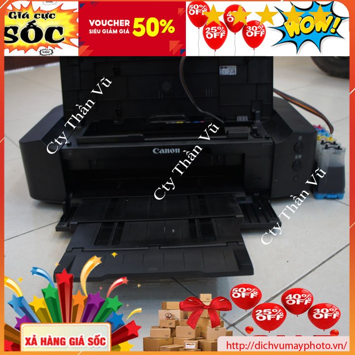 Máy in màu khổ A3 canon IP 8730 8770 đã qua sử dụng máy in dùng 6 màu mực  dẫn mực ngoài giá rẻ bền đẹp bảo hành INECO