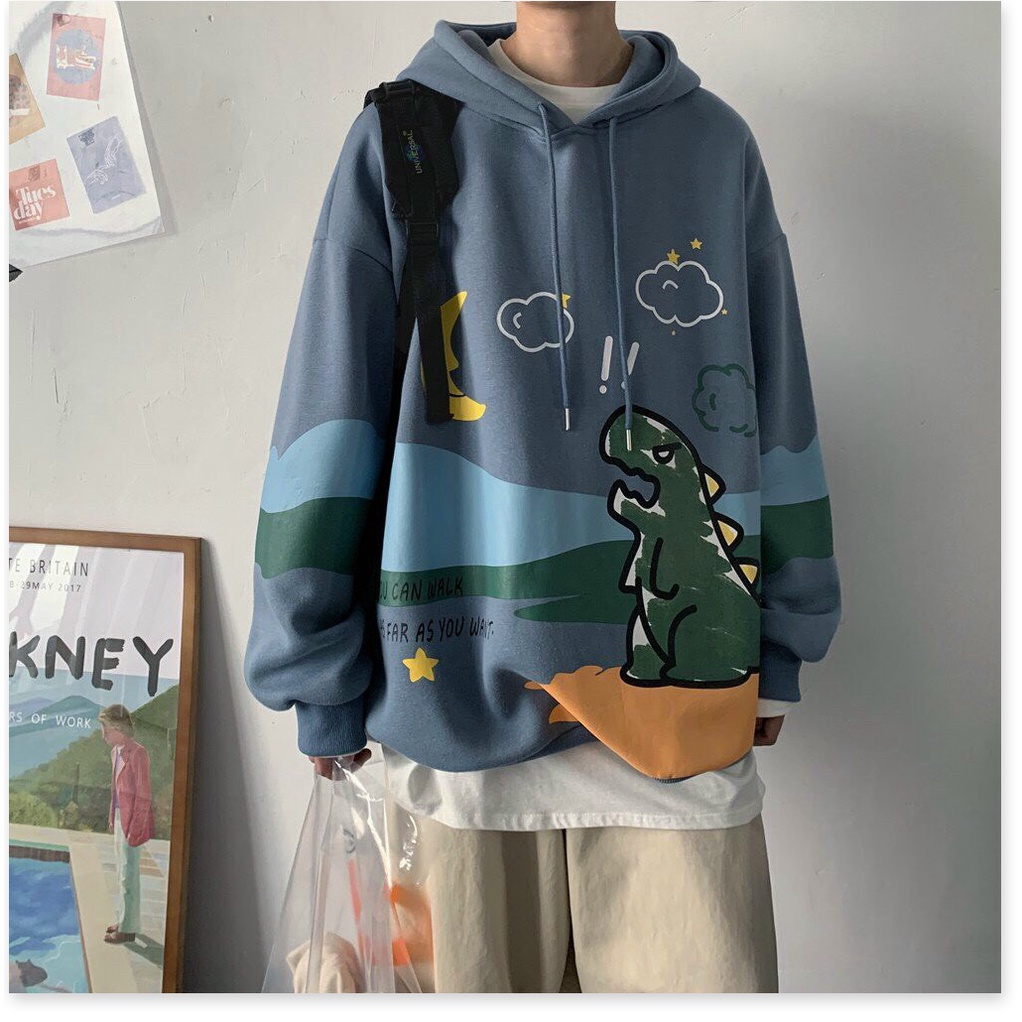 ÁO KHOÁC NỈ HODDIES KHỦNG LONG CỰC CHẤT SIÊU HOT HÈ THỜI TRANG KME FASHION