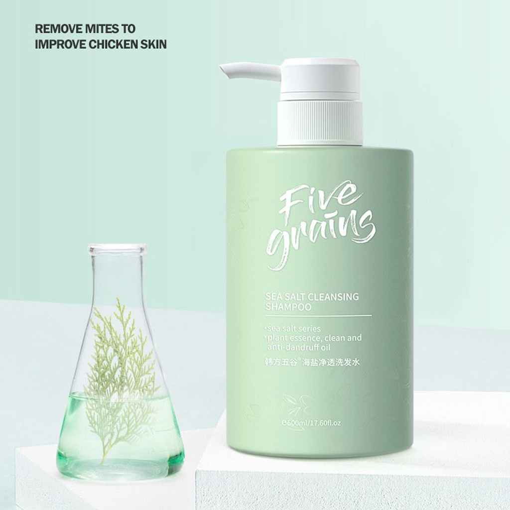 Dầu gội nước hoa muối biển Five Grains 500ml, VANCY