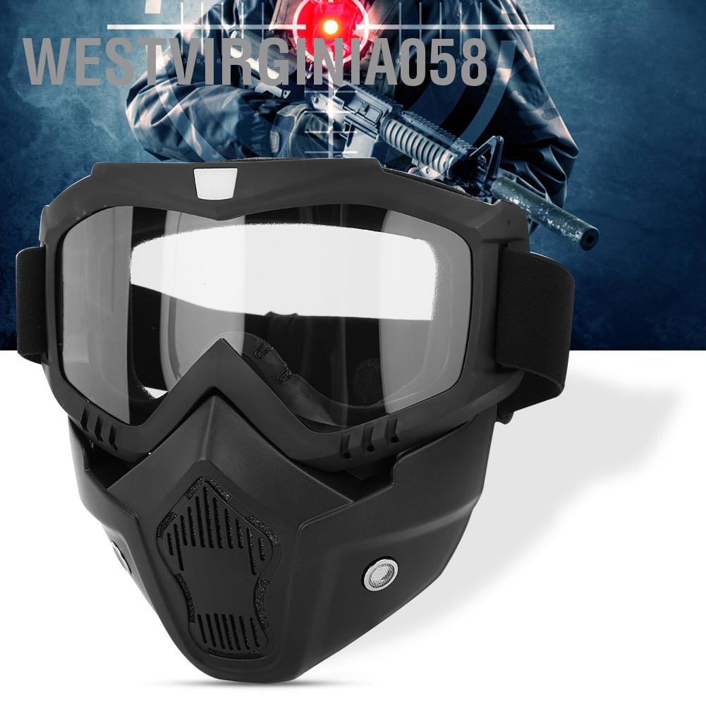 Westvirginia058 Mặt nạ an toàn chống sương mù mặt Chống sốc Bảo vệ mắt