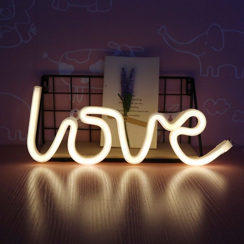 Đèn LED neon chữ LOVE trang trí sinh nhật cầu hôn, đèn decor phòng siêu bền đẹp - Kemshop K73