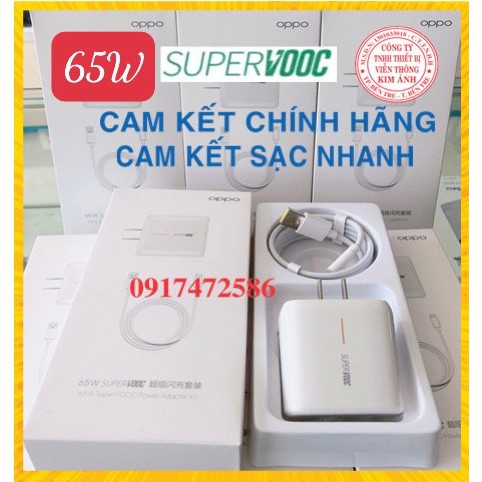 CHÍNH HÃNG - Bộ Sạc Nhanh 65W Super Vooc Dành Cho điện thoại Oppo - BỘ SẠC NHANH VOOC OPPO- sạc nhanh oppo