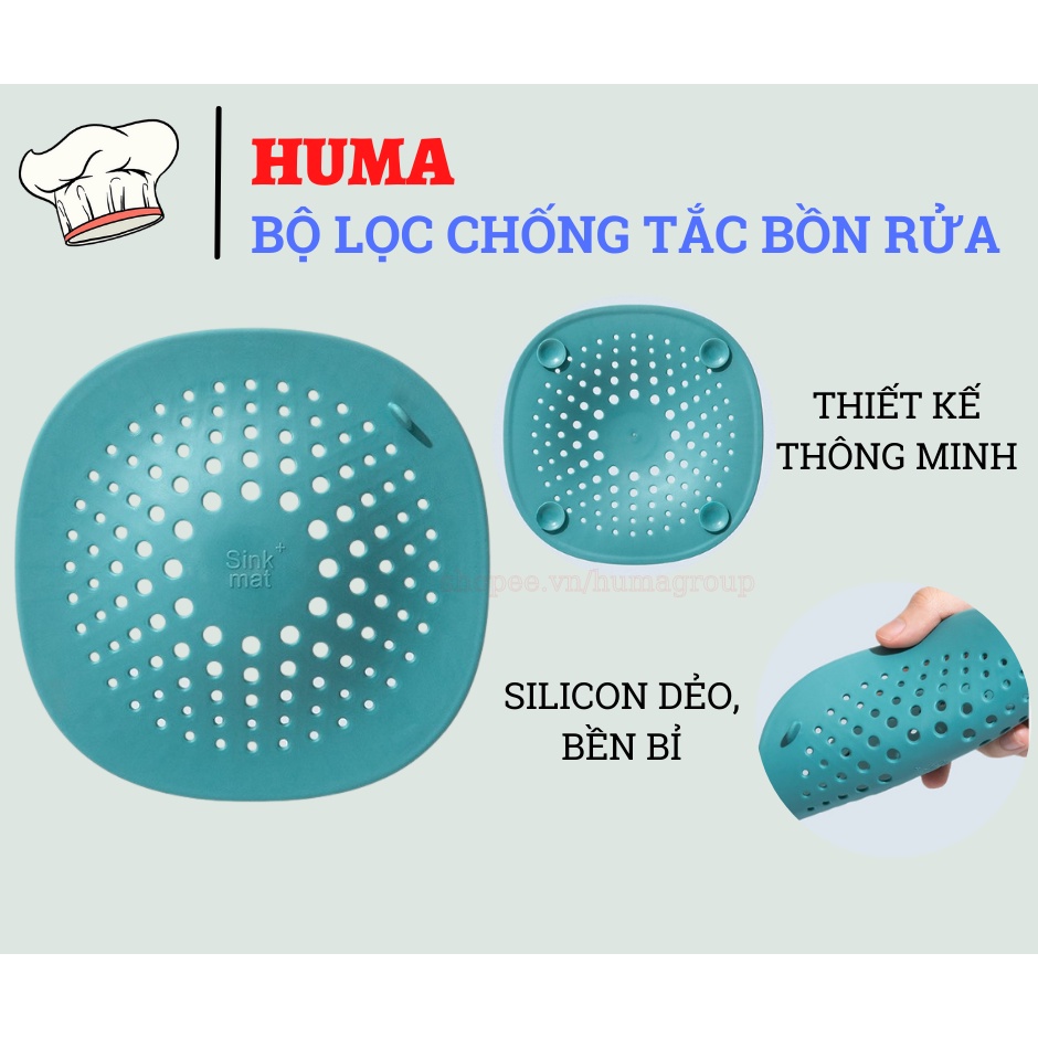 Miếng Silicon Chặn Rác Nắp Cống Thoát Nước, Bồn Rửa Bát, Tránh Tắc Nghẽn