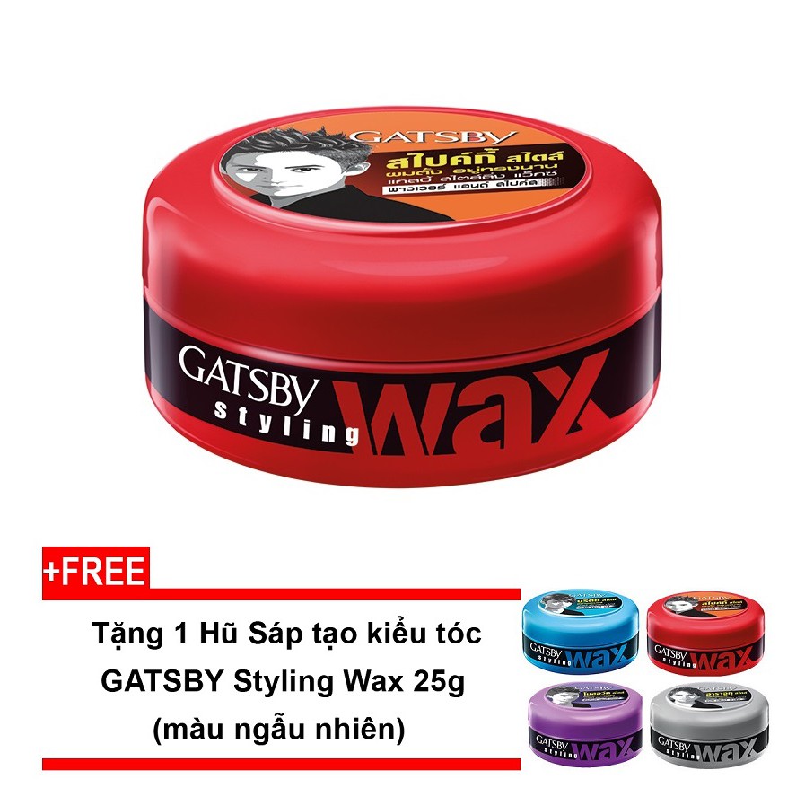 Sáp tạo kiểu tóc vuốt đứng mạnh mẽ, phong cách GATSBY Styling Wax Spiky 75g