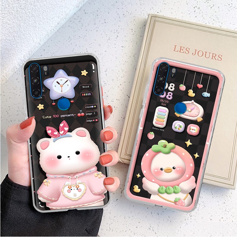 Ốp lưng Vsmart Active 1 / Active 1 Plus / Active 1+ / Active 3 gấu,thỏ trắng , đồng hồ dễ thương cute cực đẹp