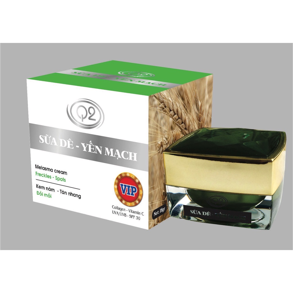 Kem nám tàn nhang đồi mồi - Sữa dê yến mạch Q2