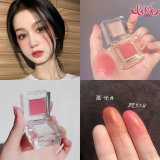 Phấn Má Hồng Dạng Khối Hai Màu Sắc Lâu Trôi Trang Điểm Tự Nhiên
