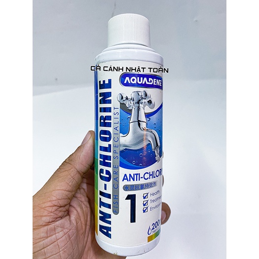 KHỬ CLO KIM LOẠI ANTI CHLORINE 1 AQUADENE 200ML