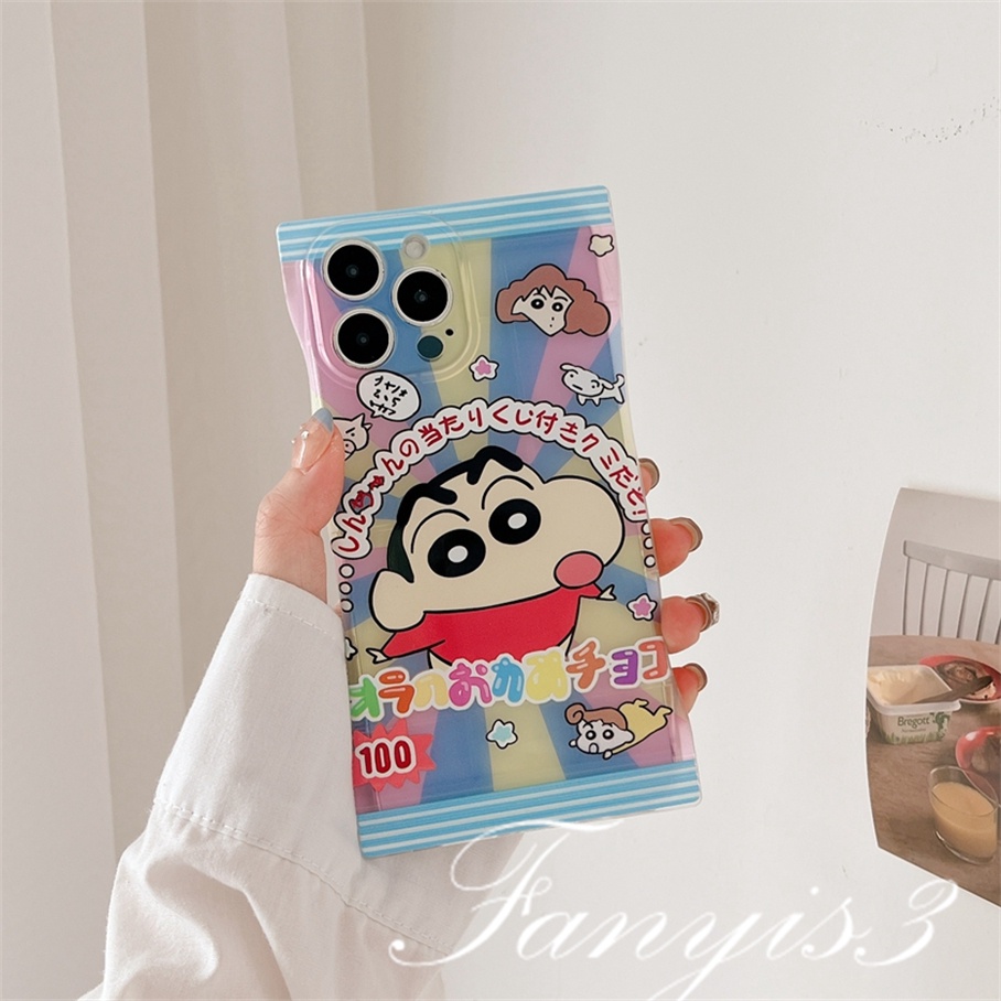 Ốp Điện Thoại TPU Mềm Trong Suốt In Hoạt Hình Shinchan Cho IPhone 14 13 12 11 Pro Max X XR Xs Max 8 7 6 6s Plus SE 2020