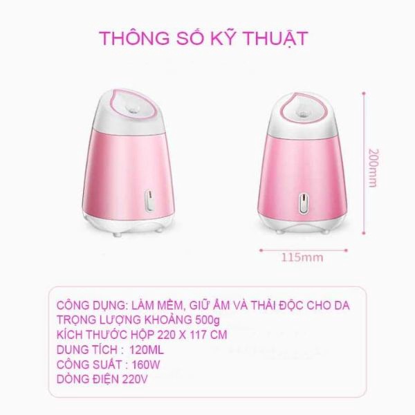 MÁY XÔNG DA MẶT THẢO DƯỢC,HOA QUẢ TƯƠI TỰ ĐỘNG 2 IN 1 - HÀNG CHÍNH HÃNG