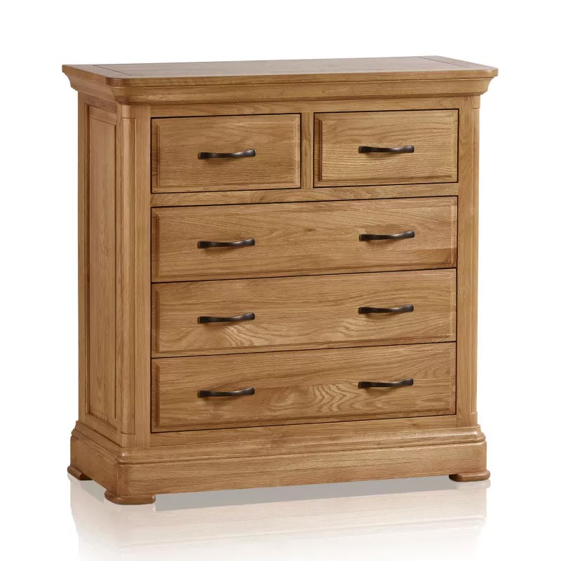 Tủ ngăn kéo 2+3 IBIE Canterbury gỗ sồi màu tự nhiên đựng quần áo, đồ dùng