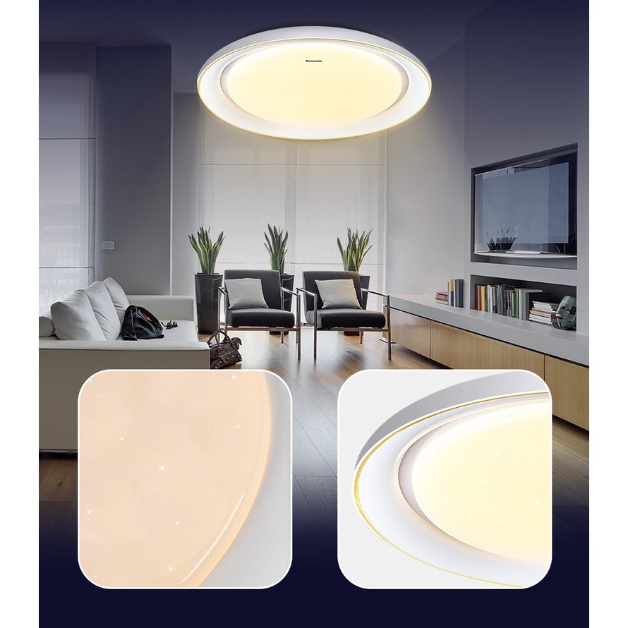 Đèn trần ánh sao Starry Panasonic HHXZ301188 36W cho phòng ngủ hiệu ứng ánh sáng lấp lánh, chế độ ngủ, thư giãn, hẹn giờ