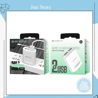 Củ sạc nhanh 2 cổng Borofone BA8