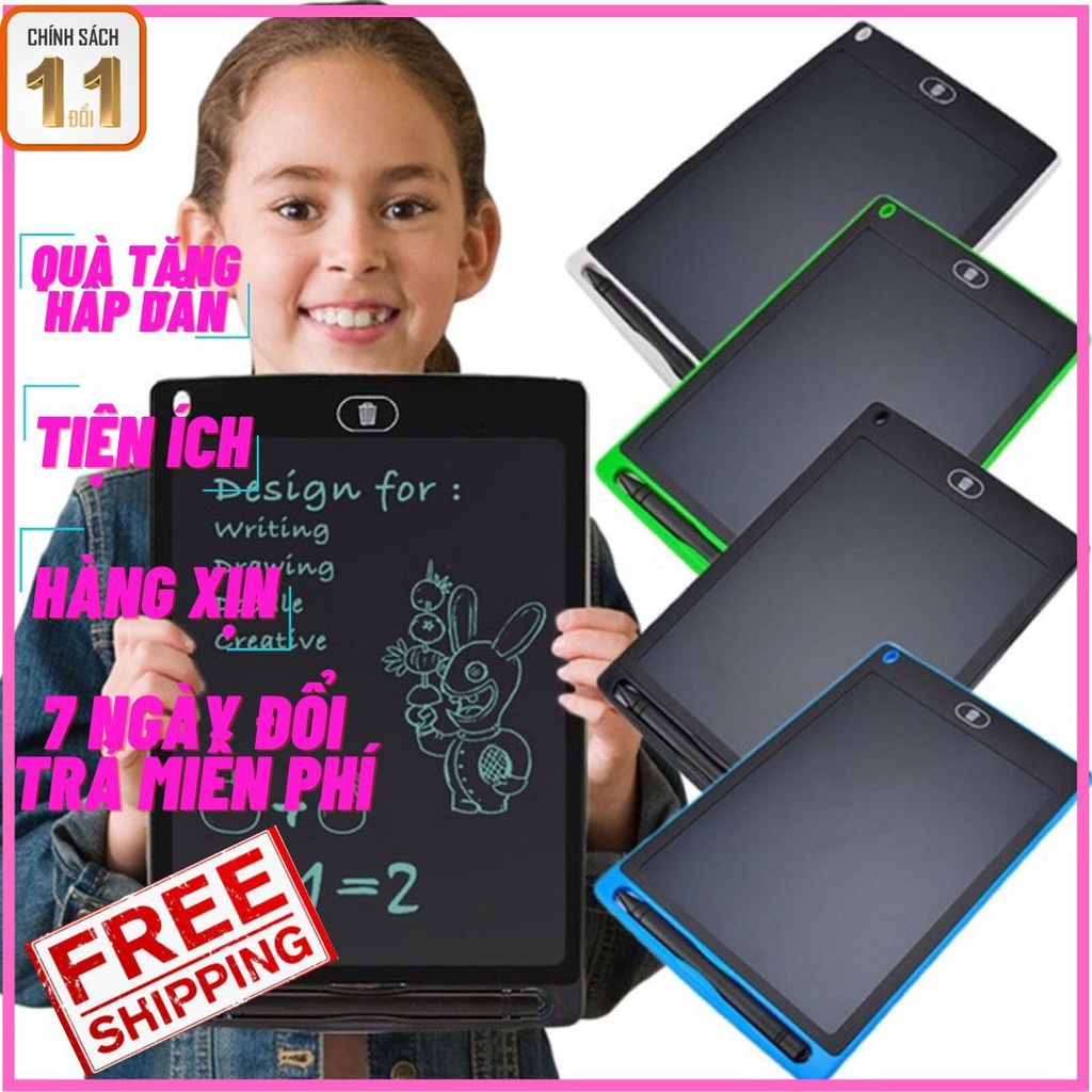 Bảng Viết Tự Xoá đa màu 16inch- 12inch-10inch-8.5inch, Bảng Vẽ Cho Bé Tự Xóa LCD Điện Tử Thông Minh