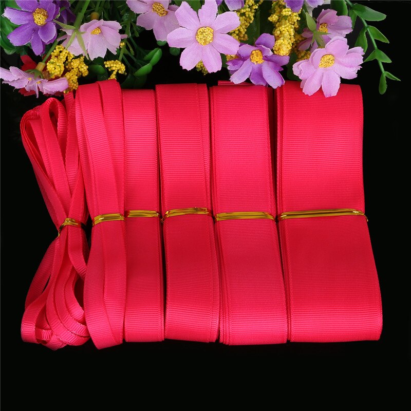 Cuộn Dây Ruy Băng 5 Yard 7 / 10 / 15 / 20 / 25 / 38mm Trang Trí Đa Dụng
