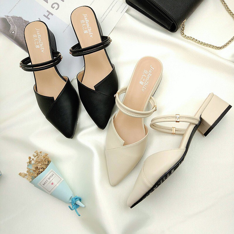 FREE SHIP Sandal nữ 2 quai đi 2 kiểu da mềm êm chân hottrend 2022