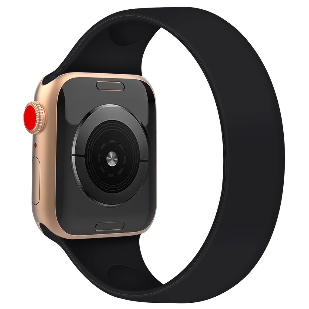 Dây Đeo Đồng Hồ Bằng Silicon Mềm Co Giãn Cho Apple Watch 41/40/38mm 45/44/42mm Series 7/SE/6/5/4/3/2/1