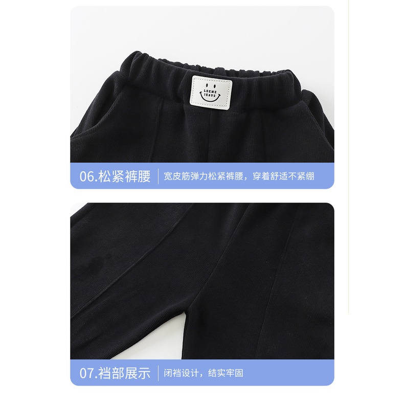 Quần Dài Thể Thao Chất Liệu Cotton Thời Trang Thu Đông Cho Bé 70-130CM