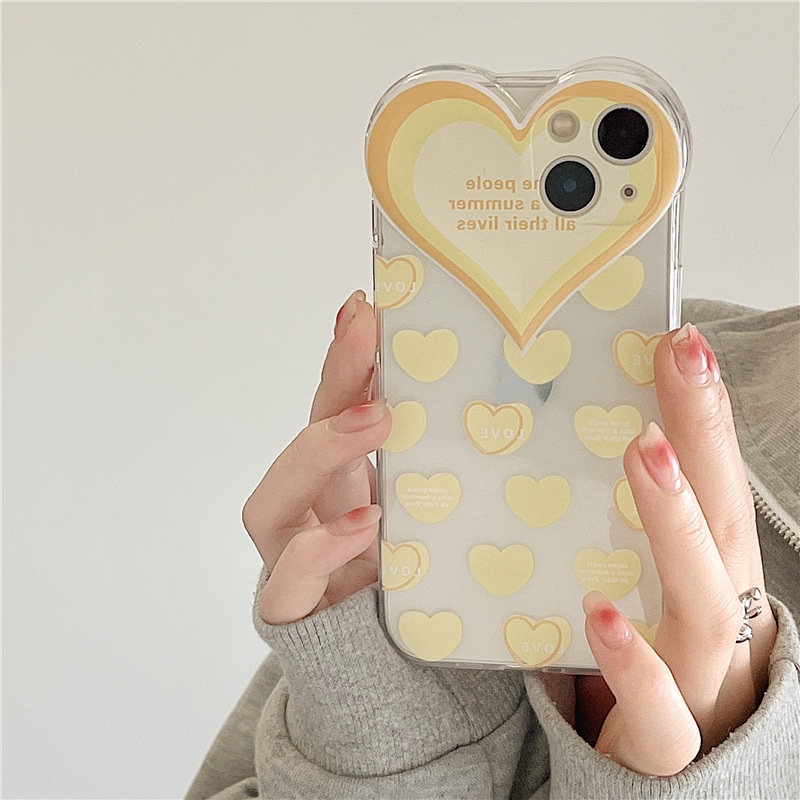 Ốp Điện Thoại Họa Tiết Trái Tim Lớn Cho iphone 13Promax 12 xs/6/7/8/Pro/Max