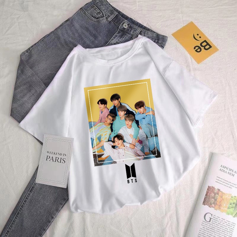 [FREESHIP] Áo thun Unisex Bang tan Boys Kpop Army phong cách dễ thương- ngắn tay form rộng